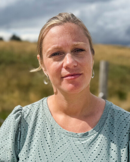 Portræt af Pia Krohne, der gennem sin fertilitetsbehandling fik støtte i en samtalegruppe i kirken