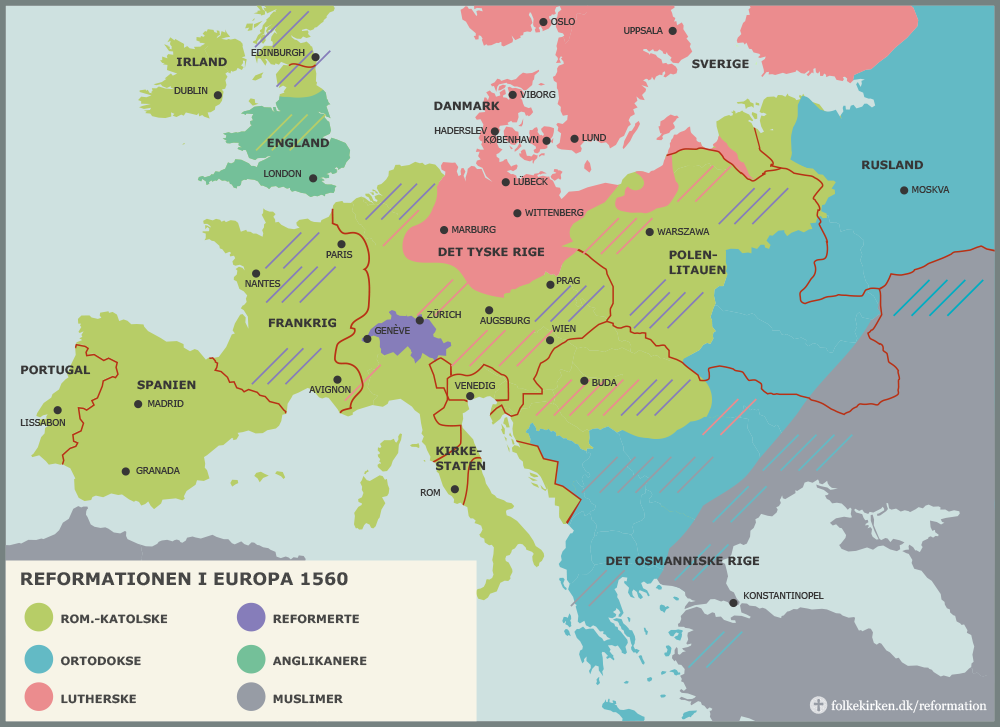 Europakort | Folkekirken.dk