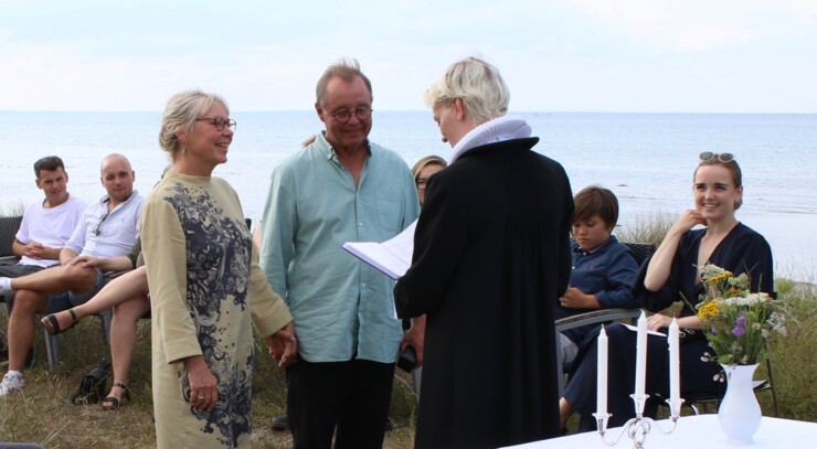Bryllup på stranden