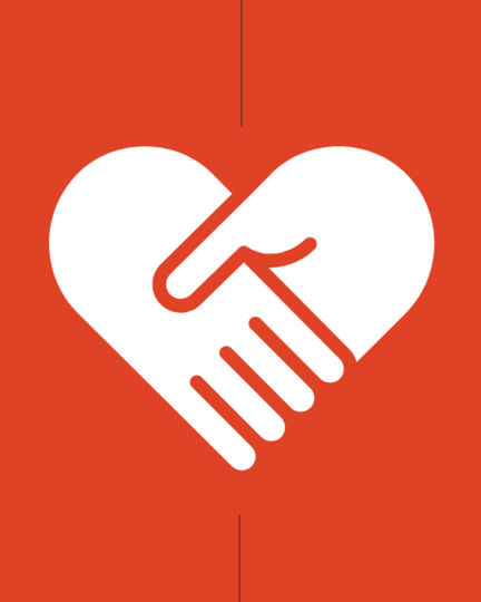 Grafik af julehjerte